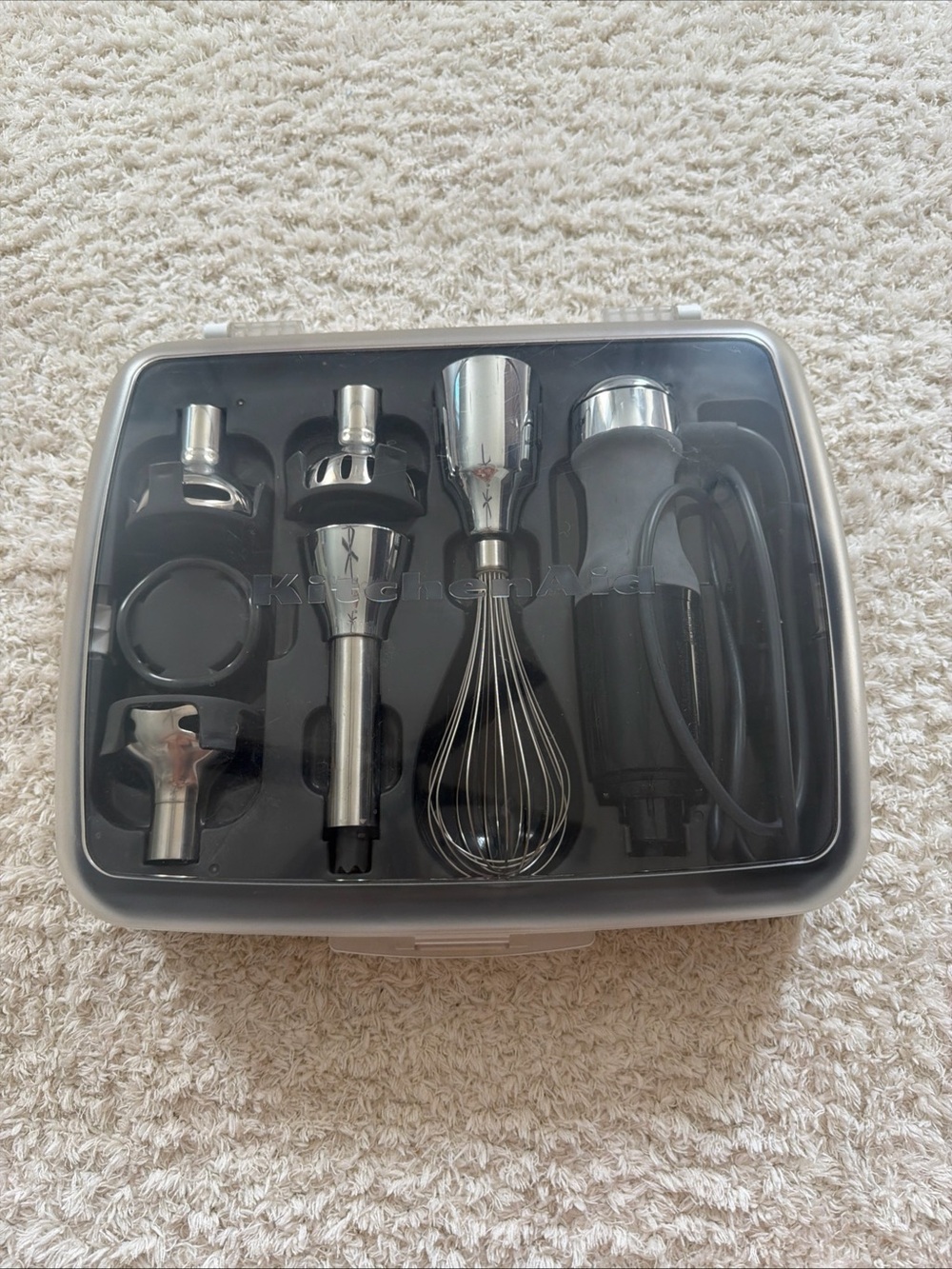 KitchenAid Black & Silver Immersion Blender Attachment Kit